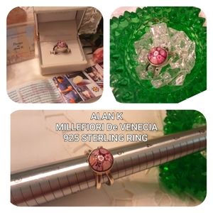 ALAN K MILLEFIORI De VENECIA 925 STERLING SILVER RING SIZE 5.3/4